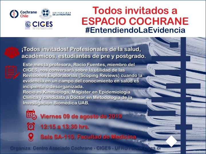 2019 07 31 Invitacioon Espacio Cochrane agosto19